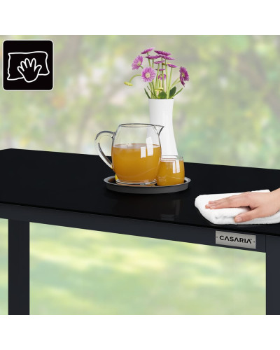 Designer Gartentisch Aluminium Anthrazit 150 mal 90 Zentimeter